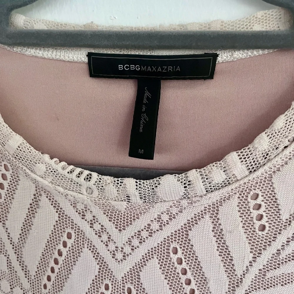 BCBGMaxAzria Long Sleeve Lace Dress, SZ M EUC! - Picture 3 of 7